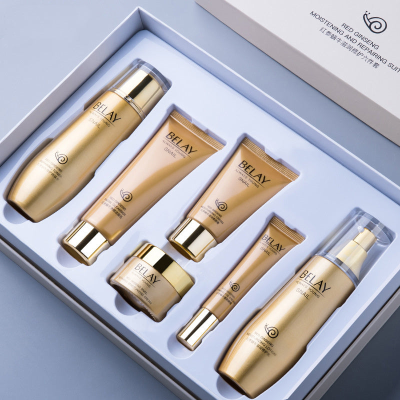 Kit Completo de Skin Care (6 Peças) - Romã/Abacate & Ácido Hialurónico | Hidratação Profunda, Brilho e Suavidade | Leano Shop