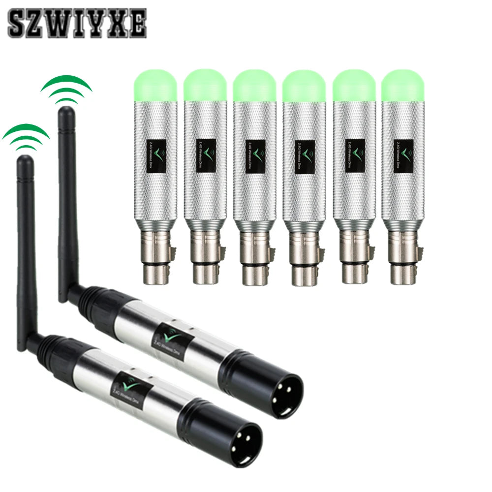 Kit DMX 512 Sem Fios 2.4G (Transmissor + Recetor) – Iluminação Profissional DJ e Palco
