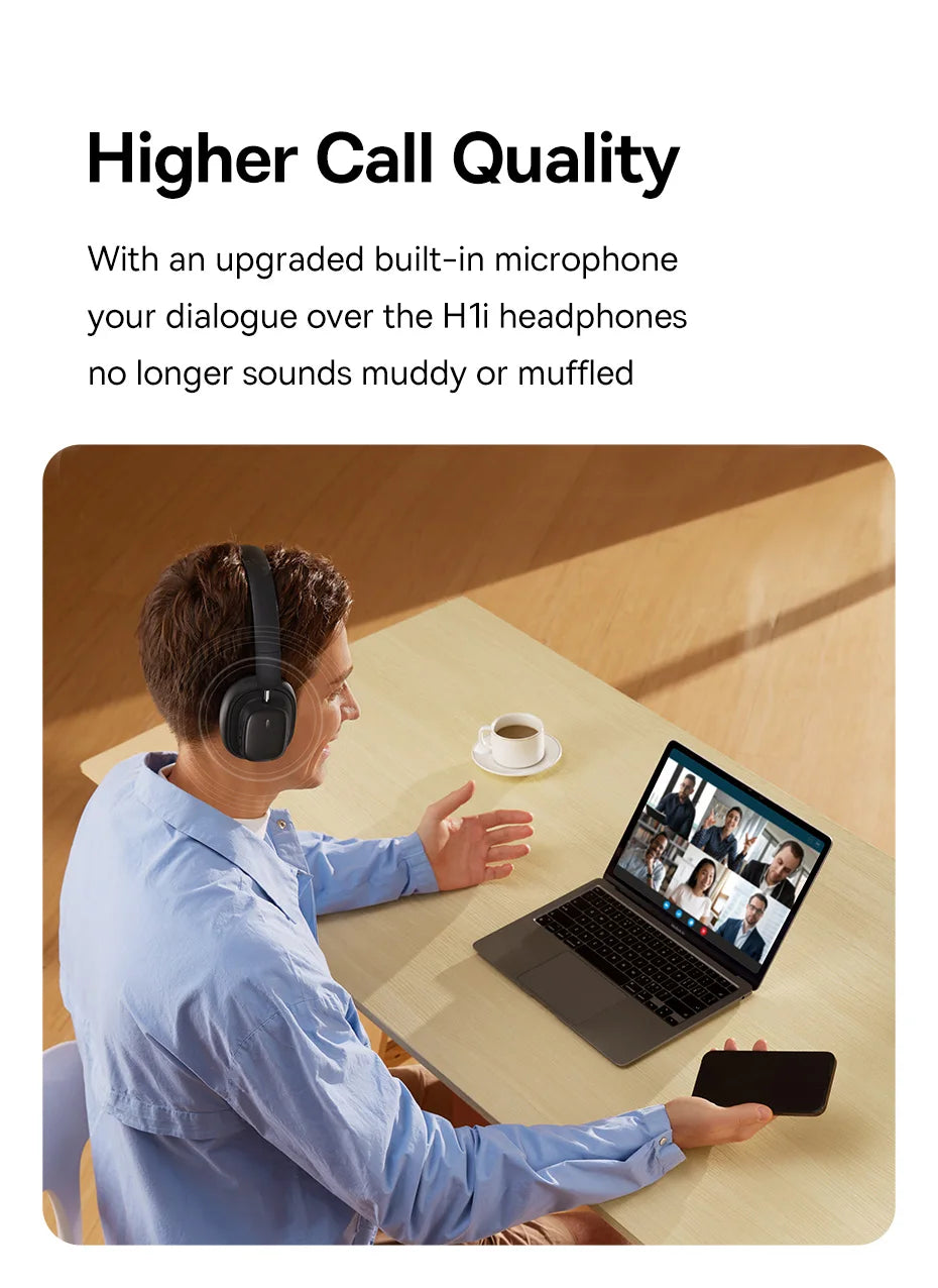 Baseus H1i ANC Wireless Bowie Headphone