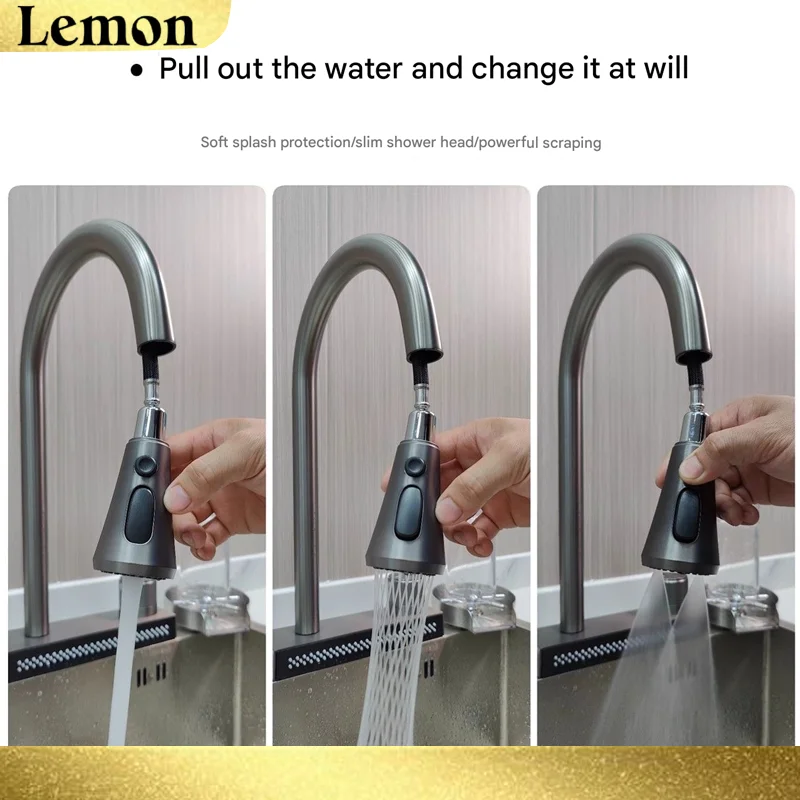 Torneira de Cozinha Casacata Pull Down (Misturador Quente/Frio)