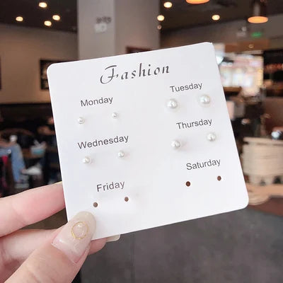 Conjunto de Mini Brincos Stud em Prata S925 - Joia Simples e Elegante