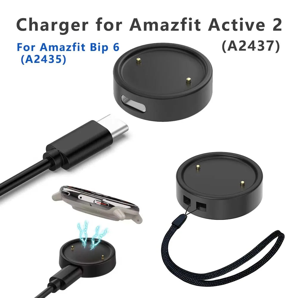 Carregador Magnético USB-C para Amazfit Active 2 / Bip 6