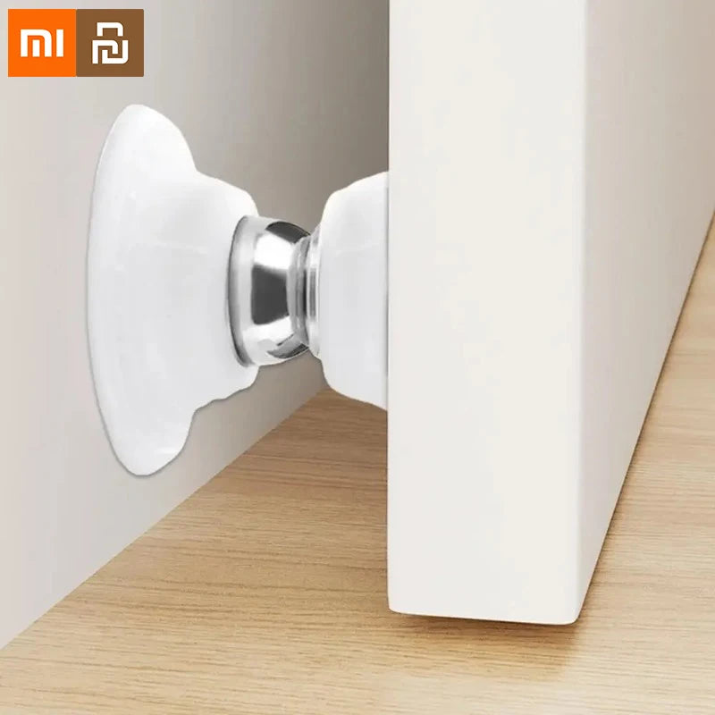 Batente de Porta Magnético Xiaomi Youpin – Silicone Anti-Colisão, Instalação Sem Furo