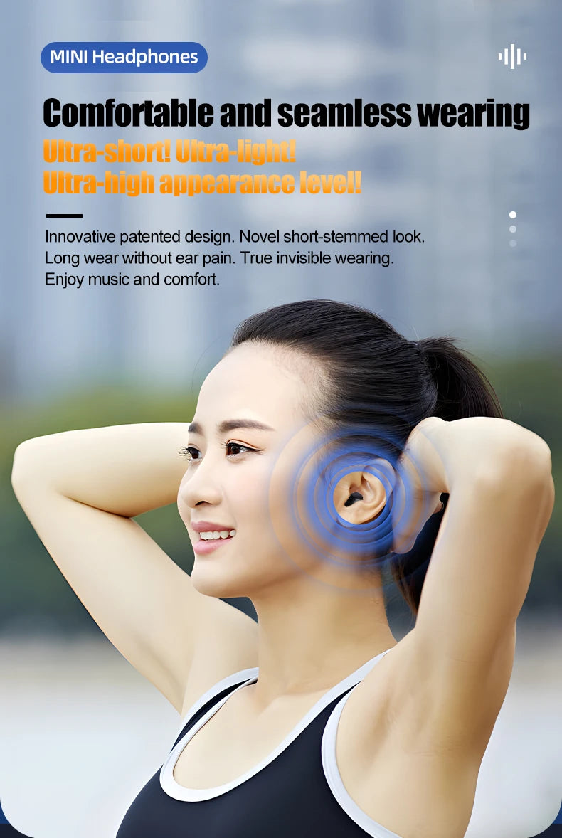 Auscultadores Mini Wireless (Semi-In-Ear)