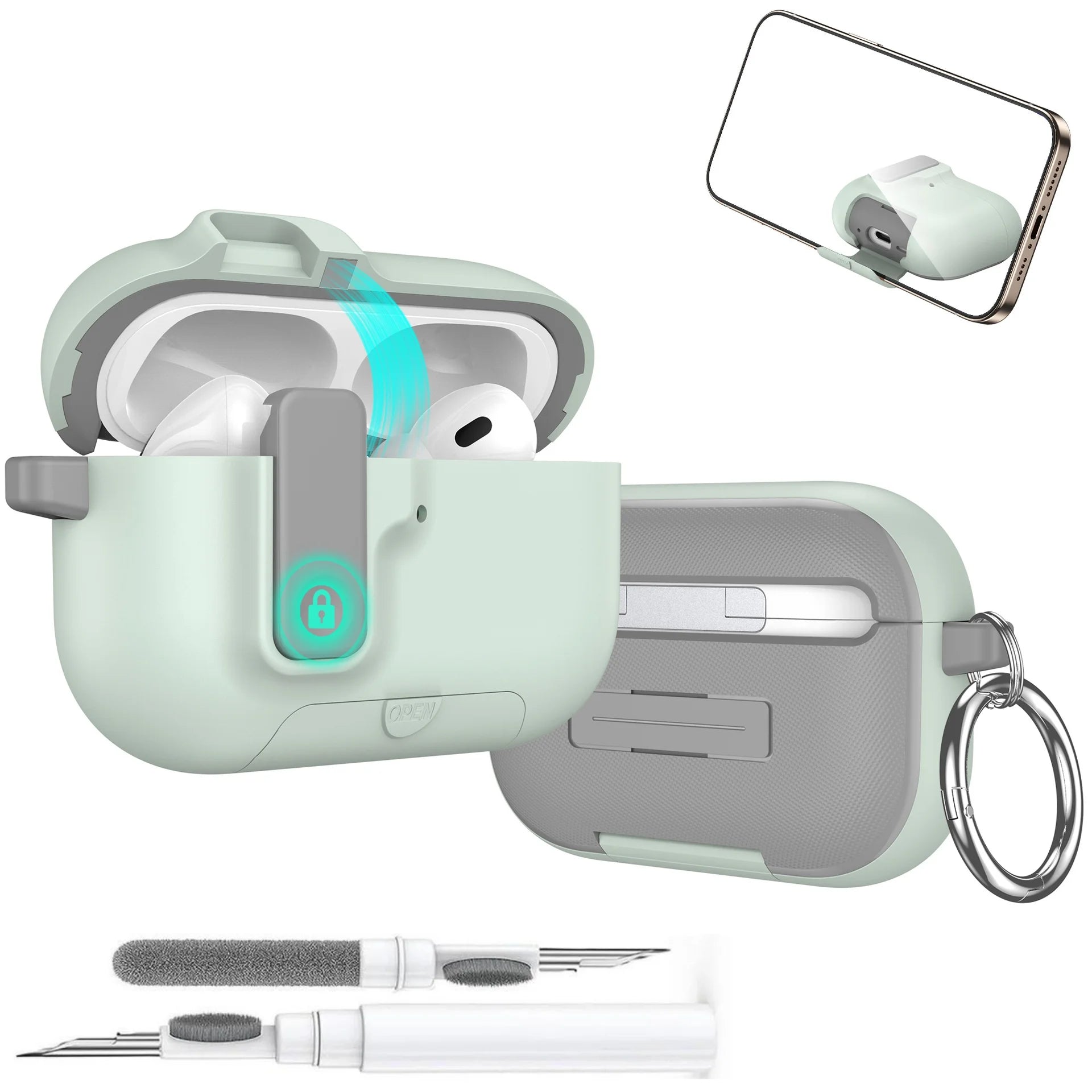 Capa Protetora Fancan para Airpods Pro 3 (C/ Suporte e Kit de Limpeza)