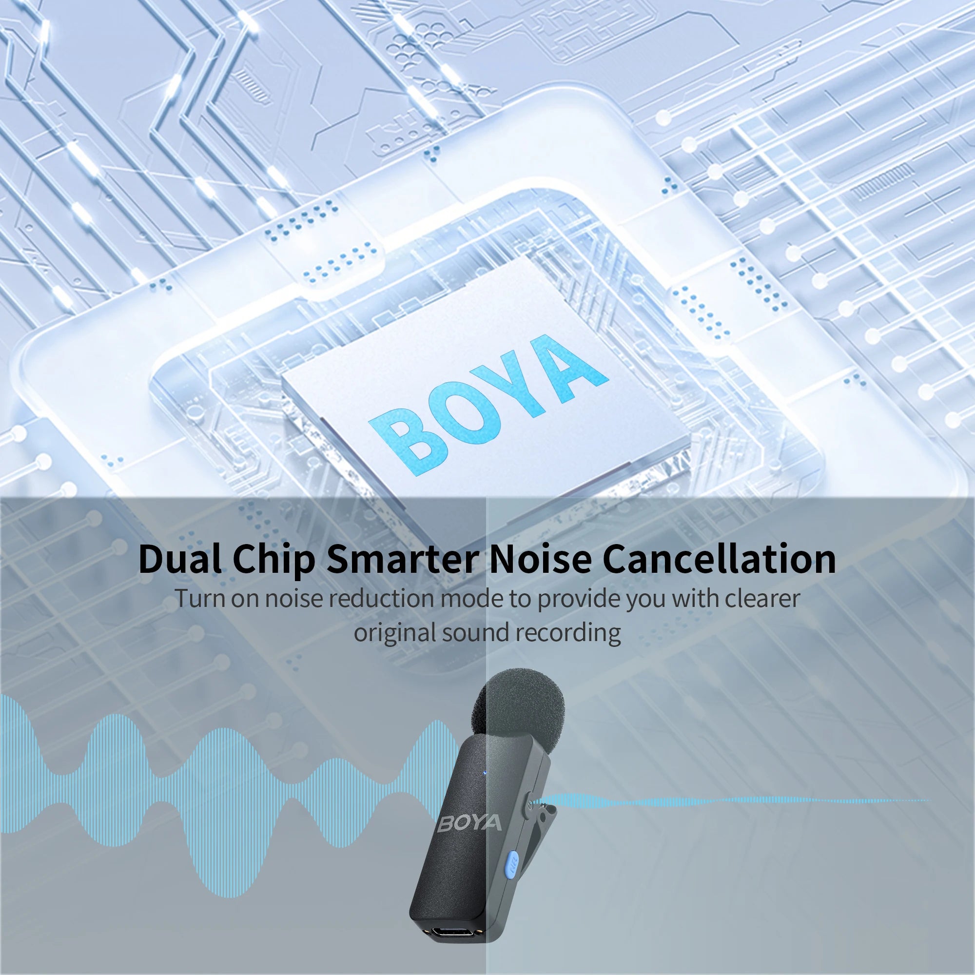 BOYA BY-V4 Wireless Lavalier Microphone (Kit 4 Microfones)