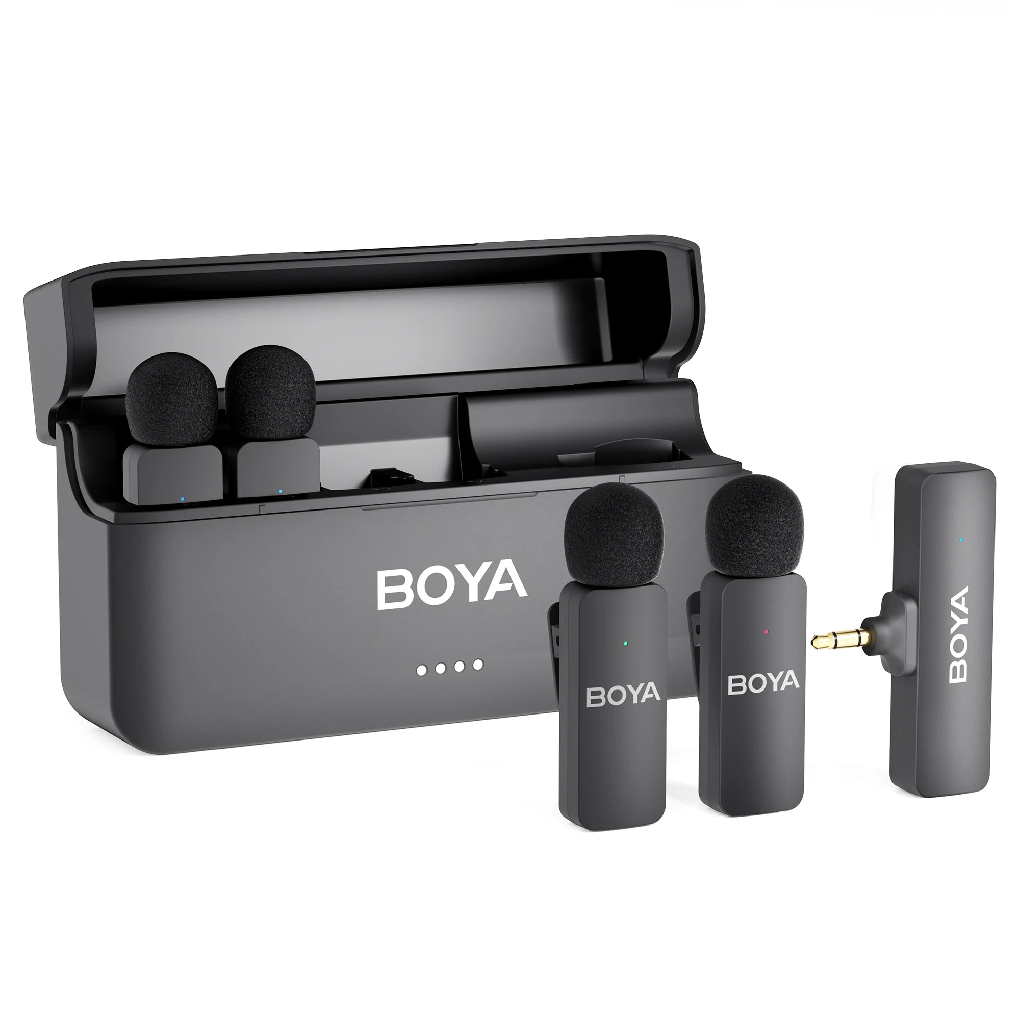 BOYA BY-V4 Wireless Lavalier Microphone (Kit 4 Microfones)