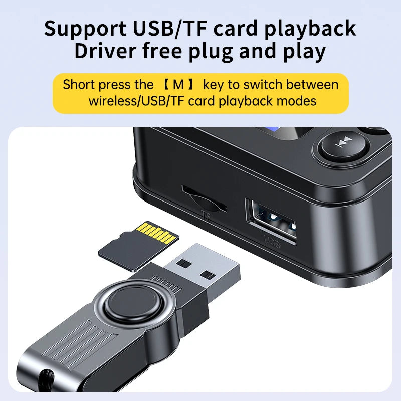 Transmissor/Recetor Bluetooth 5.4 GT87 (AUX/SPDIF/COAXIAL/TF)