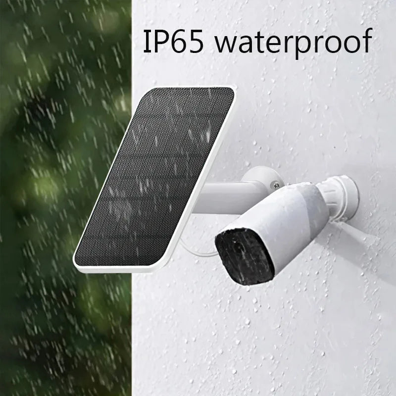 Painel Solar de 10W (5V) com Saída Tipo-C – Carregamento Contínuo para Câmaras de Vigilância e Segurança