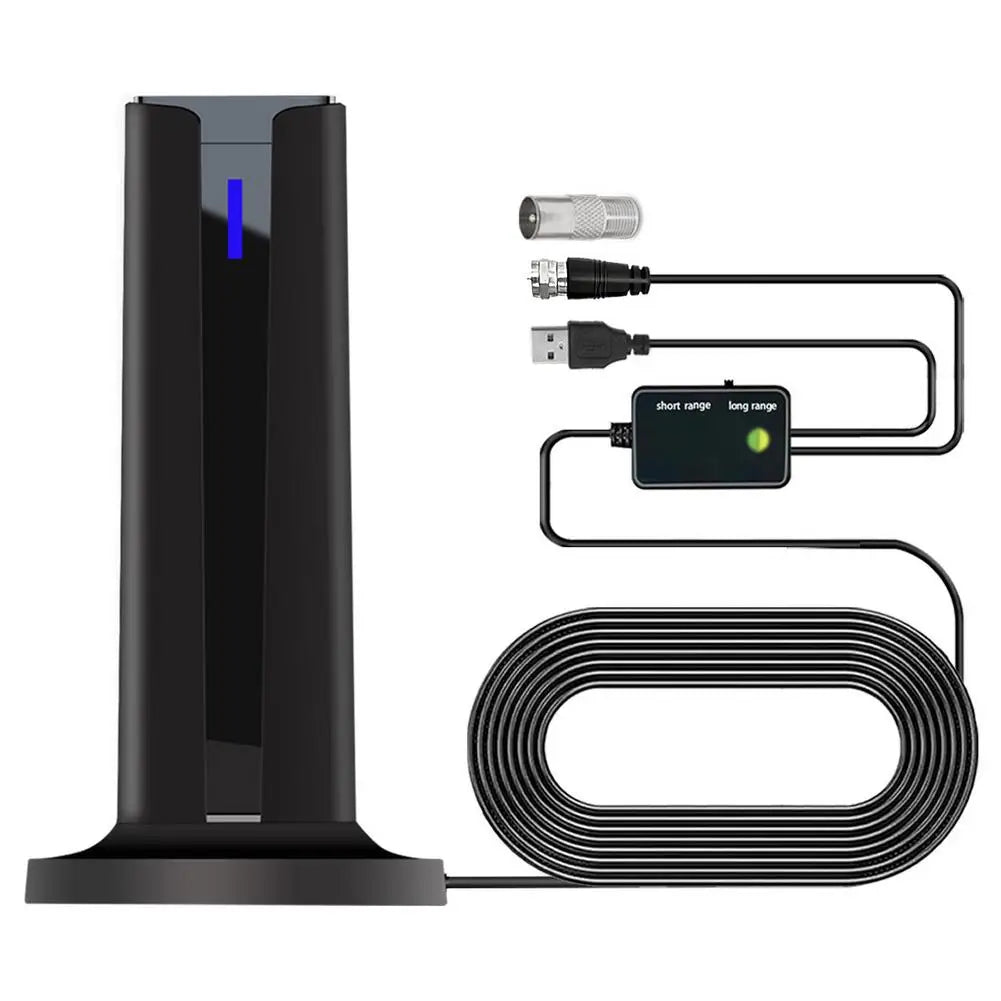 Antena Digital HDTV Inteligente para TV (Interior) – Recepção 360°, Suporta 4K/1080P, Alcance de 50-80 Milhas