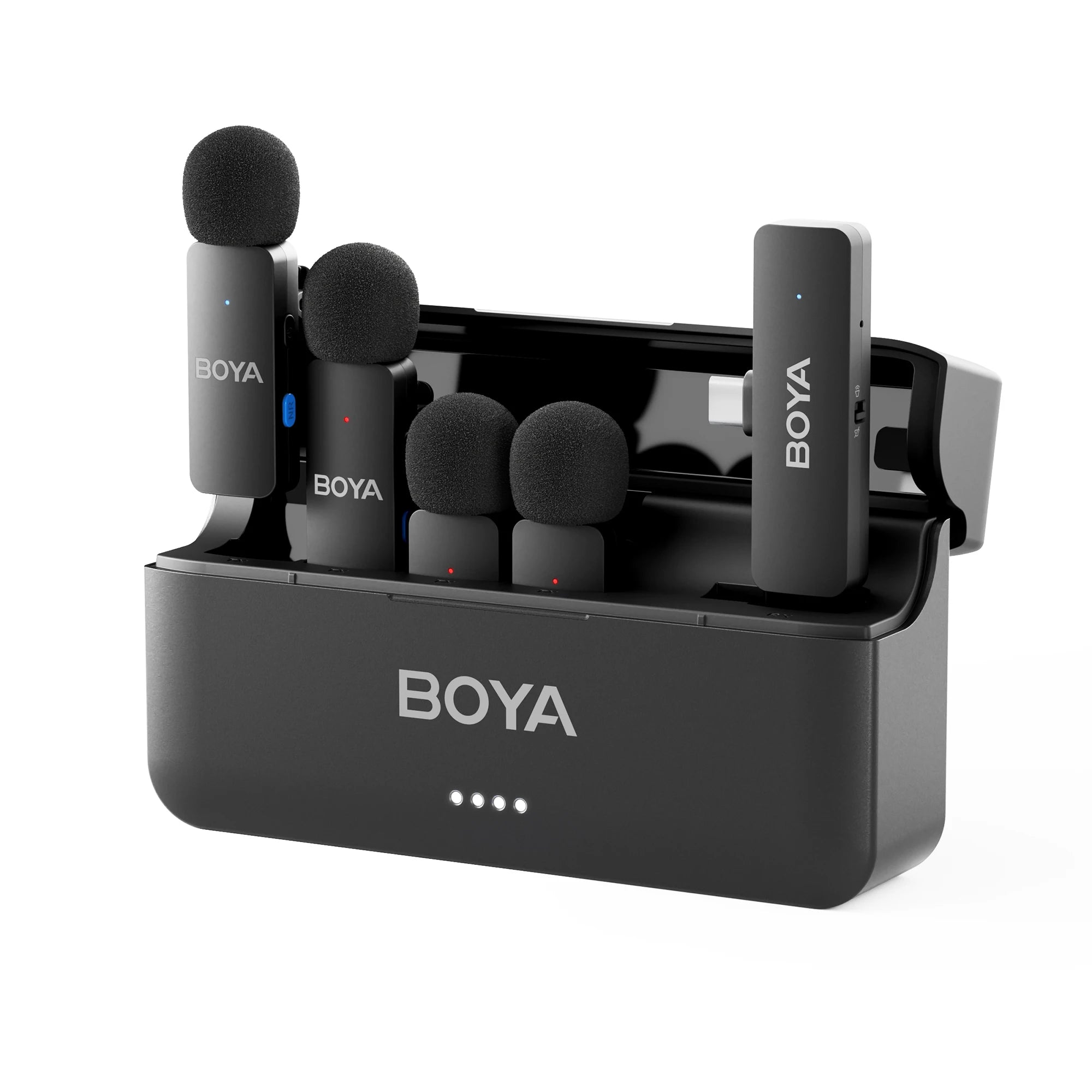 BOYA BY-V4 Wireless Lavalier Microphone (Kit 4 Microfones)