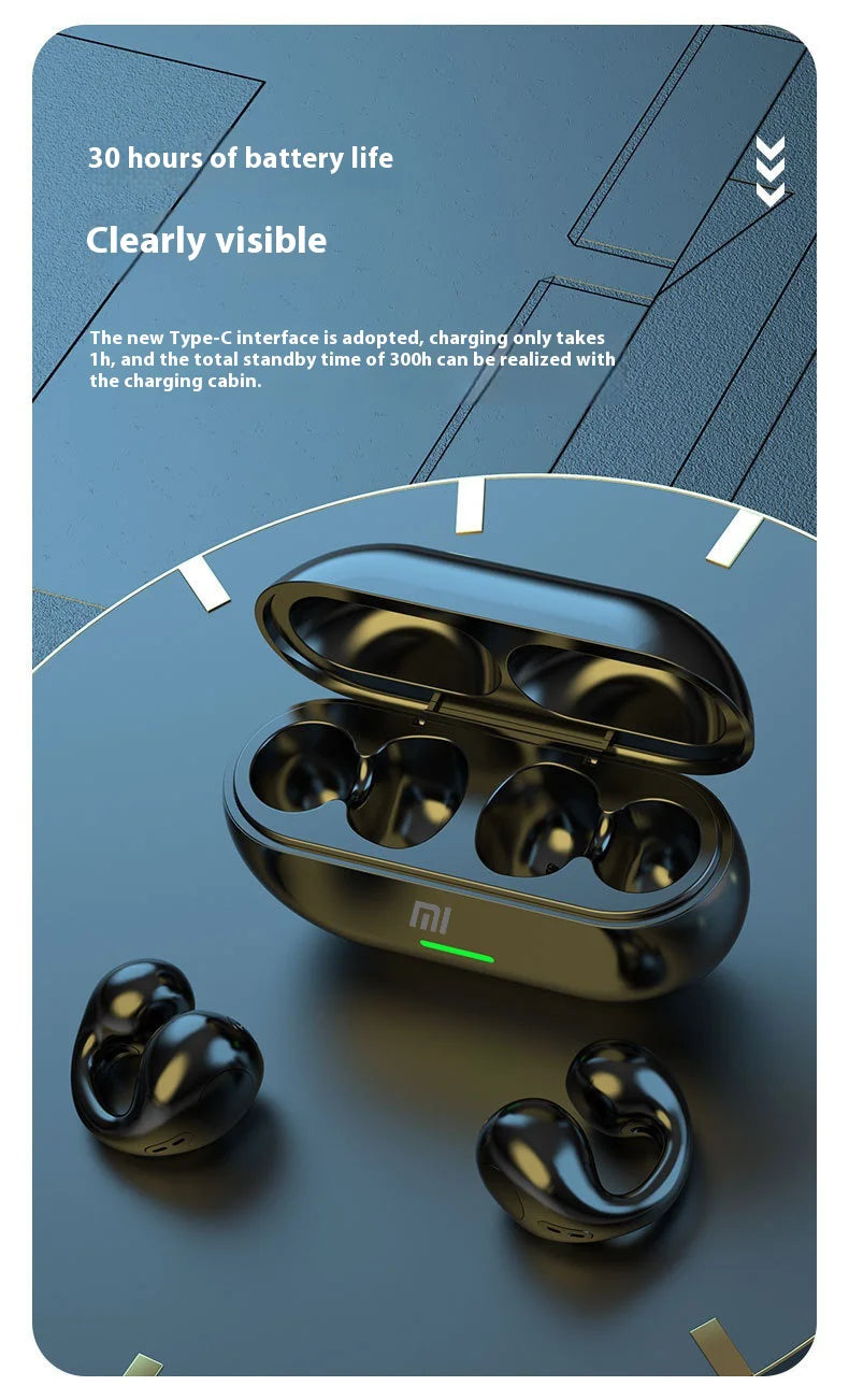 Auriculares T7500 de Condução Óssea - Bluetooth e Impermeáveis (Sports & Gaming)