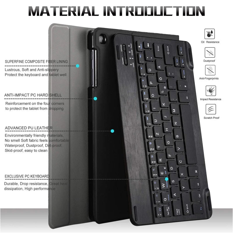 Capa Teclado Wireless Destacável para Xiaomi Redmi Pad 2 Pro 12.1" (2025)