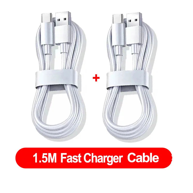 Cabo Super Rápido USB-C 100W (10A) - Ideal para Huawei, OPPO e vivo
