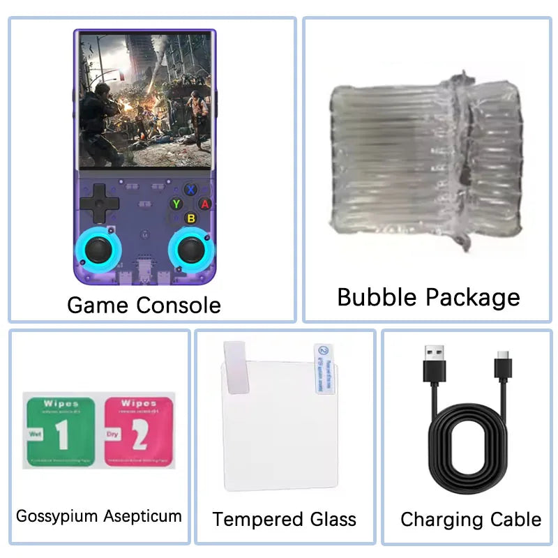 Consola Retro R36Ultra Handheld (WIFI, Ecrã 4 Polegadas)