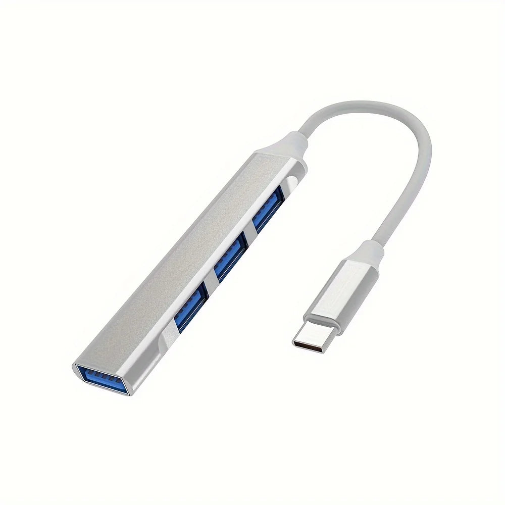 Hub Adaptador Multiportas USB-C (4 Portas) - USB 3.0 de Alta Velocidade