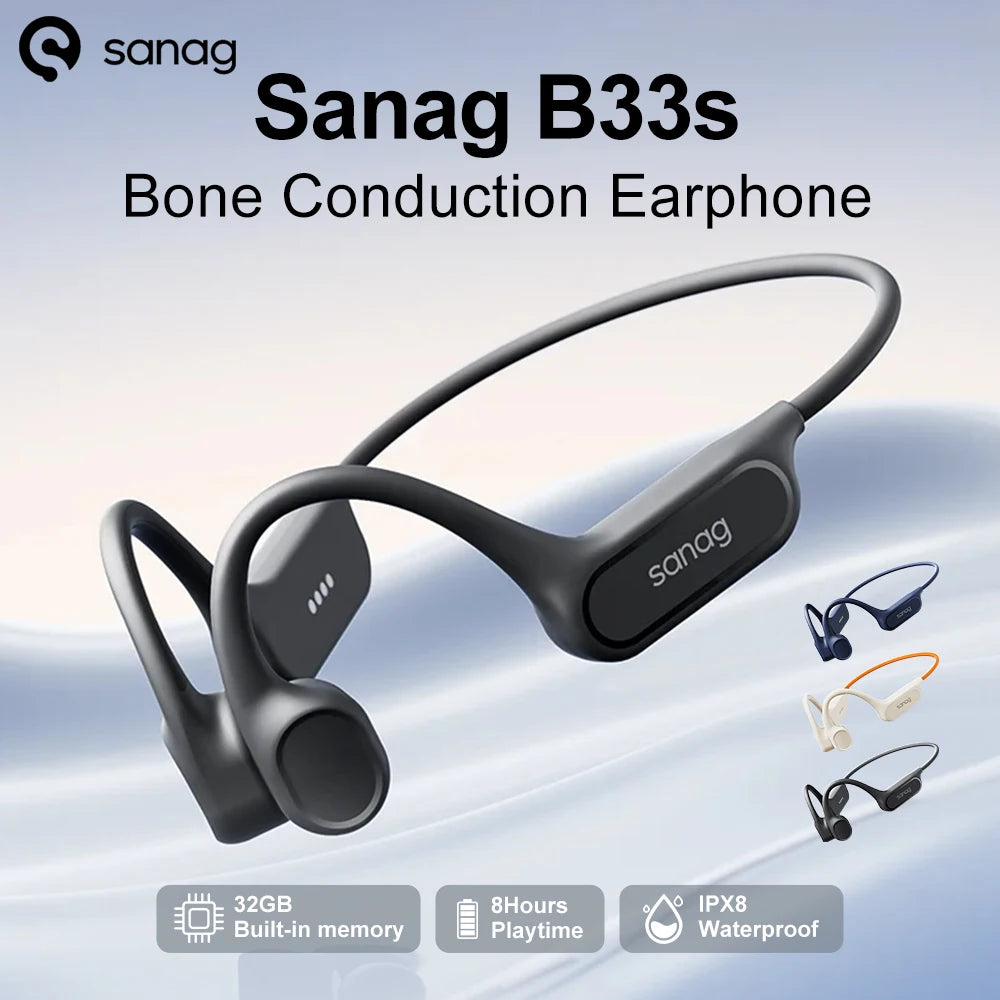 Sanag B33S Bone Conduction (32GB, IPX8)