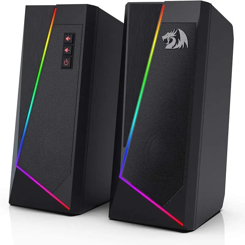 Redragon GS520 RGB Desktop Speakers (Branco/Rosa)