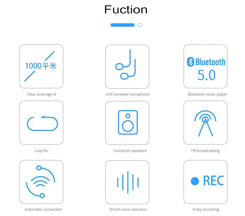 Amplificador de Voz Portátil 30W (2.4G/Bluetooth) para Professores e Guias