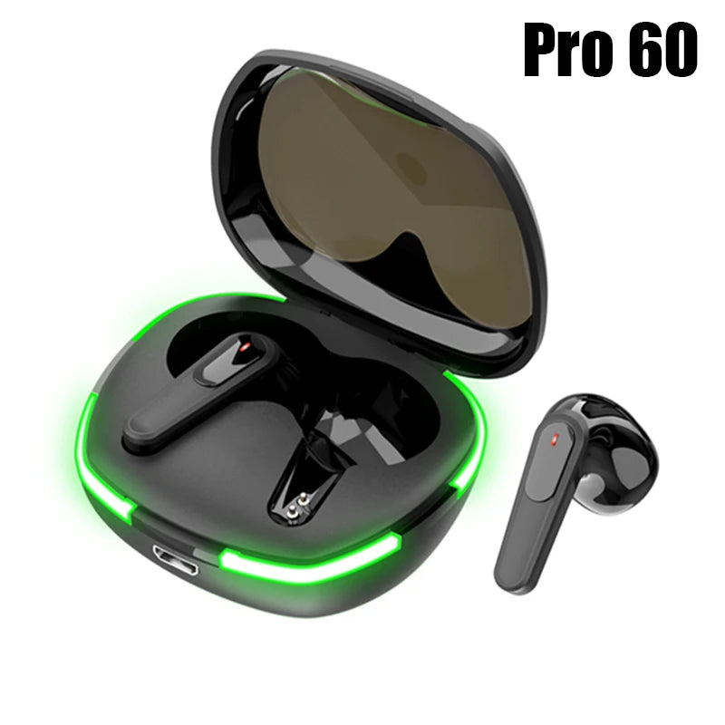 Pro 60 TWS Fone Bluetooth Headphones (ANC, IPX7 Waterproof)