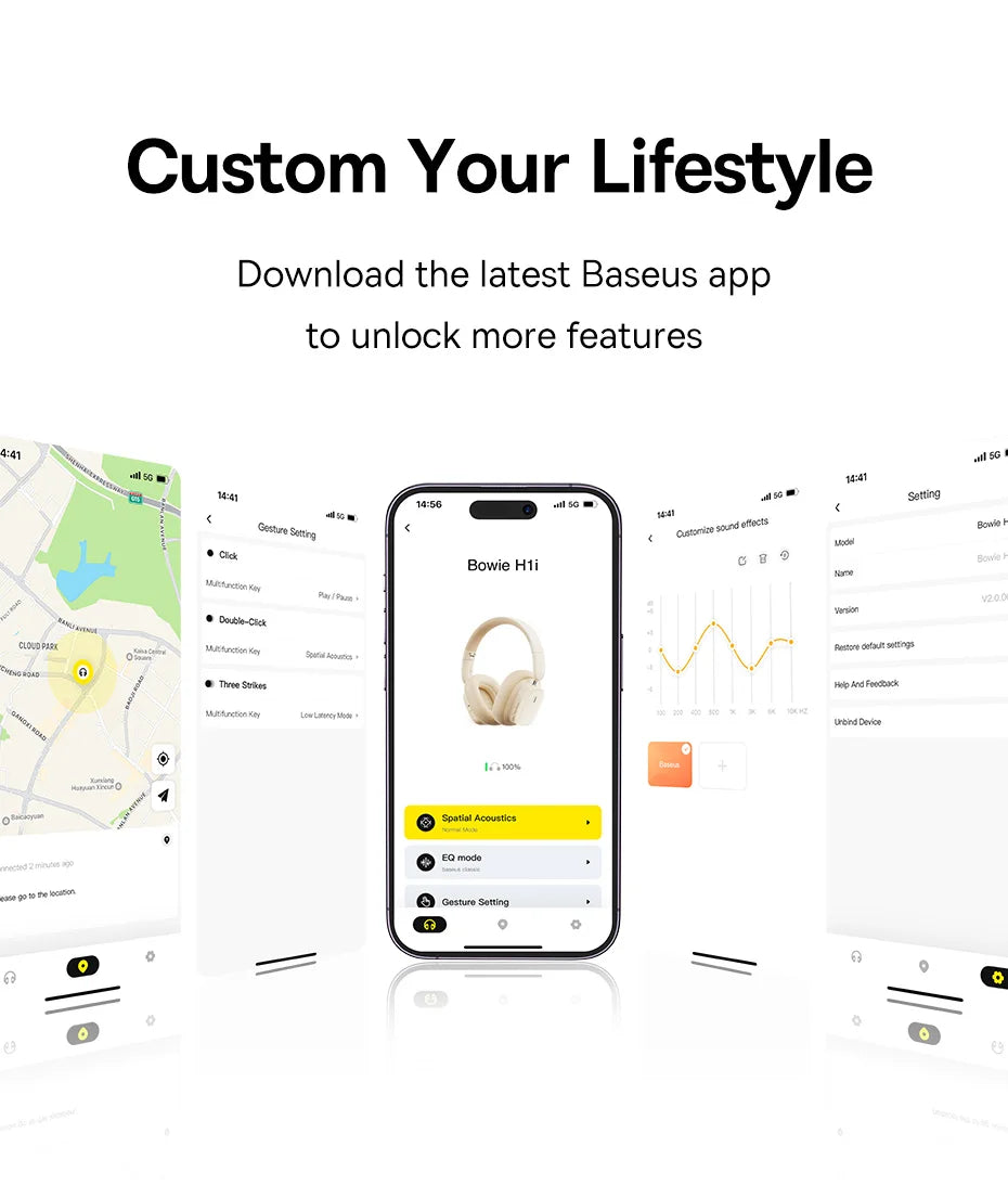 Baseus H1i ANC Wireless Bowie Headphone