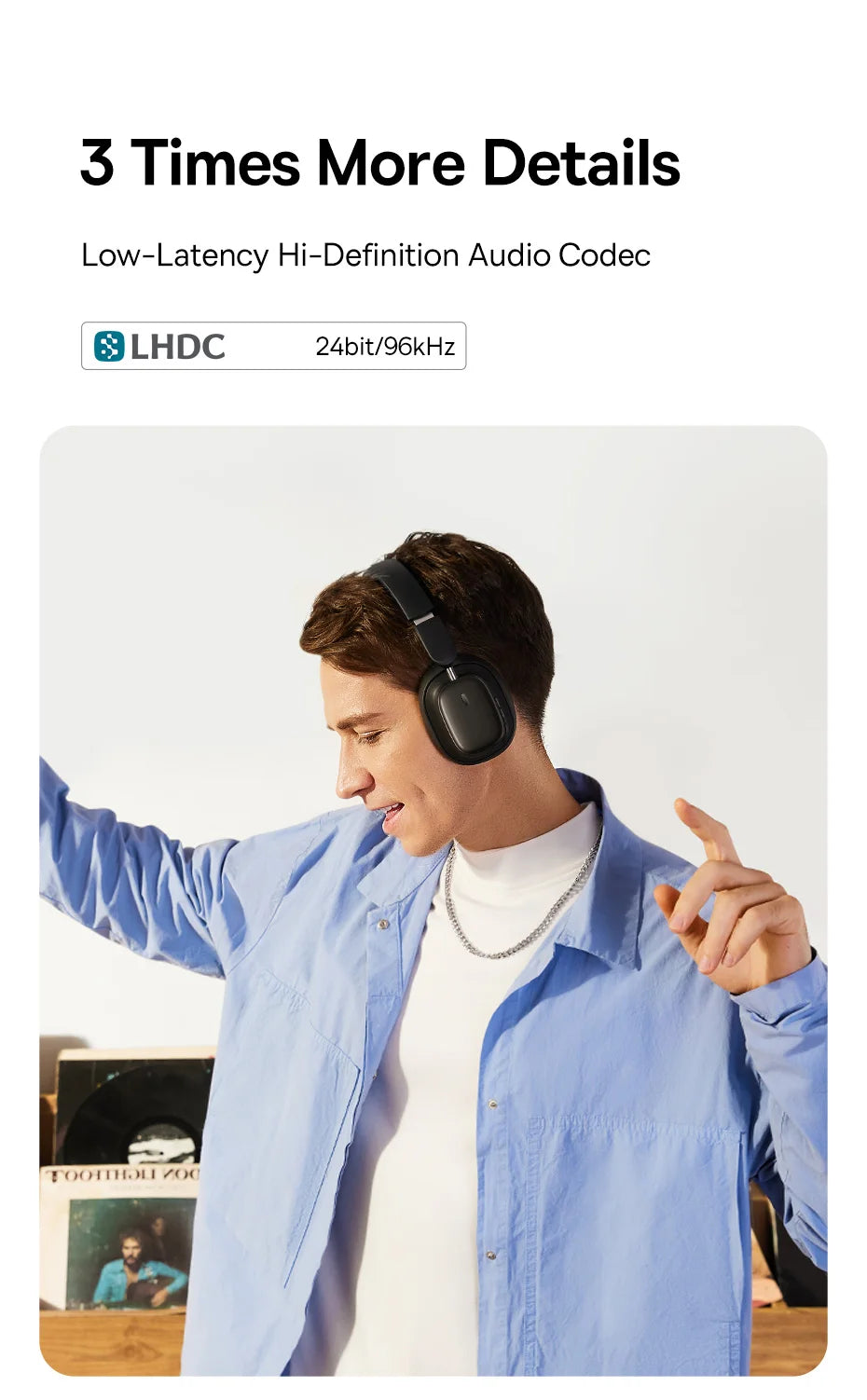 Baseus H1i ANC Wireless Bowie Headphone