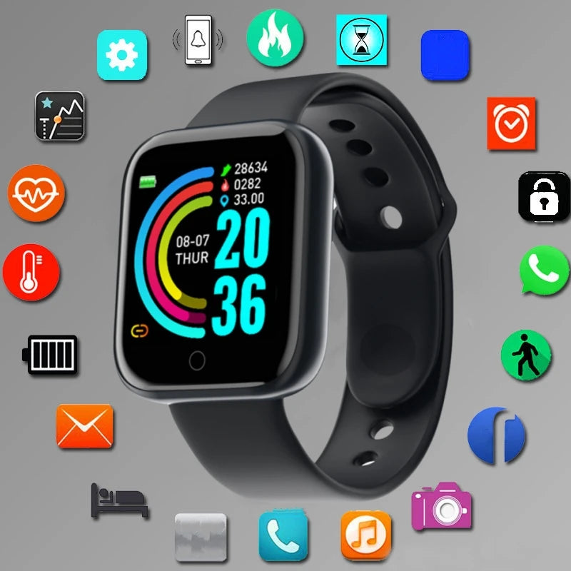 Smart Band Fitness (Controlo de Música e Monitor de Passos) - Compatível com Android/iOS