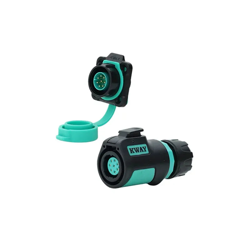 Conector de Aviação Plástico M16 KWAY K16 (2-9 Pinos, IP68)