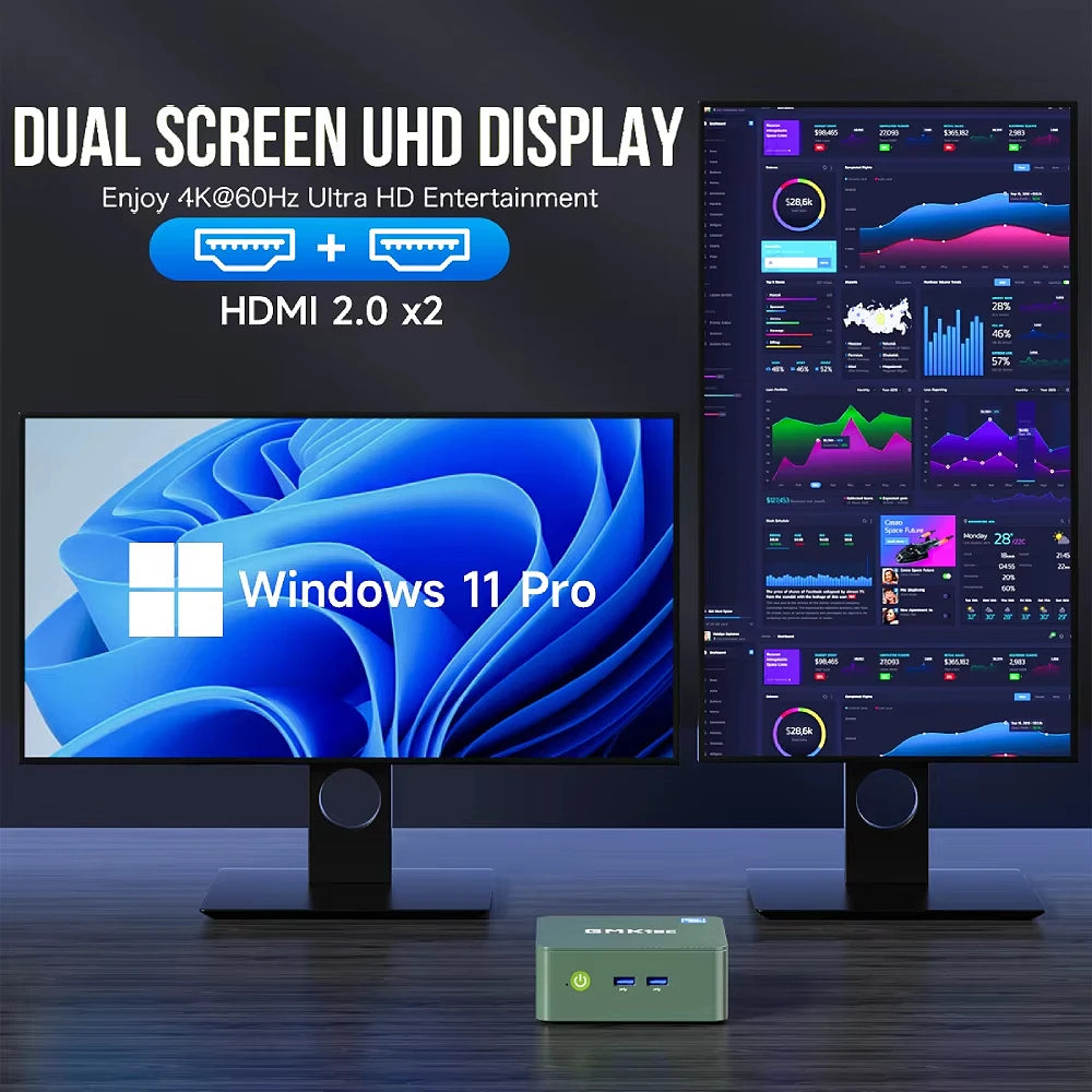 GMKtec G3 Mini PC (Intel Alder Lake N100, Windows 11 Pro)