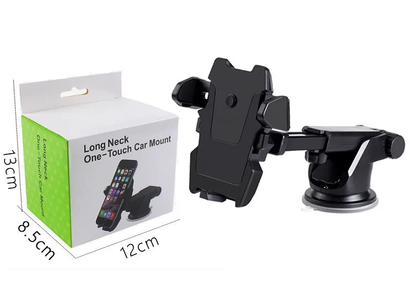 Suporte de Telemóvel para Carro 360° Universal (Braço Retrátil e Ventosa)