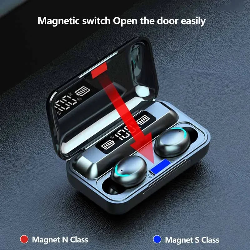 F9 TWS Wireless Bluetooth Headphones (Game Earbuds)