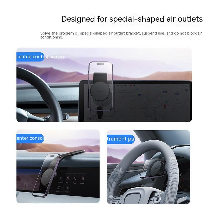 Suporte Carregador Magnético 15W Flexível (MagSafe) | Baseus | Suporte de Painel Para Carro | Leano Shop