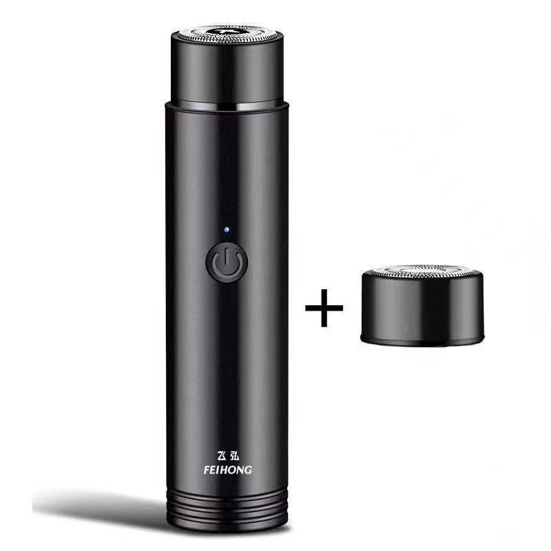 Mini Máquina de Barbear Elétrica Portátil e Recarregável USB | Ideal para Viagem e Carro | Lâmina Rotativa Flutuante | Leano Shop